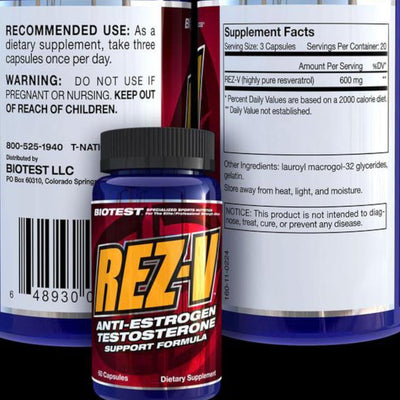 Rez-V Anti-Estrogen / Pro-Testosterone Support Formula